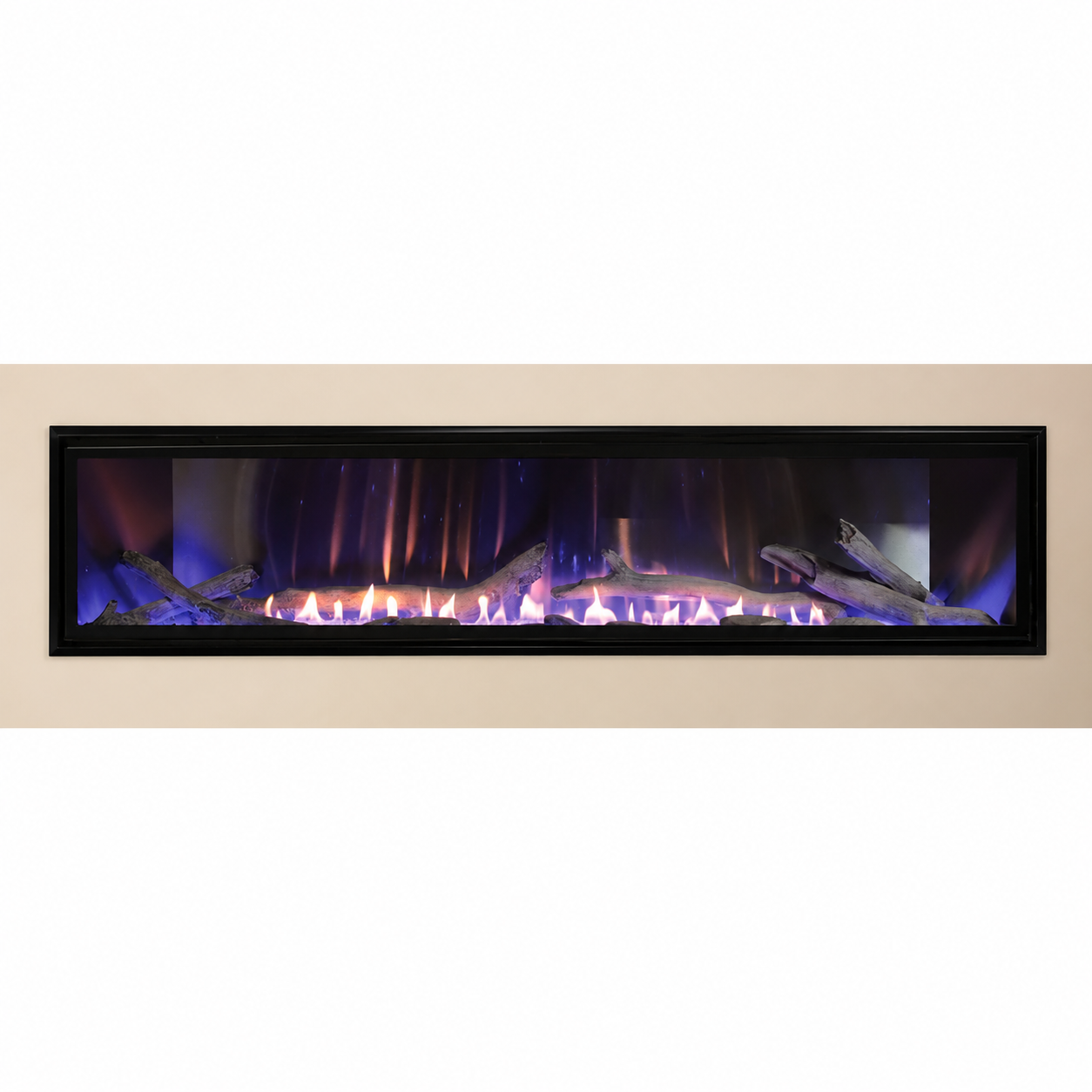 Empire Boulevard 60" Linear Vent Free Contemporary Gas Fireplace With Thermostat Variable Remote Control