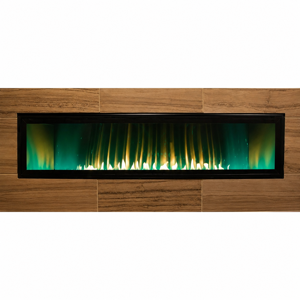 Empire Boulevard 60" Linear Vent Free Contemporary Gas Fireplace With Thermostat Variable Remote Control