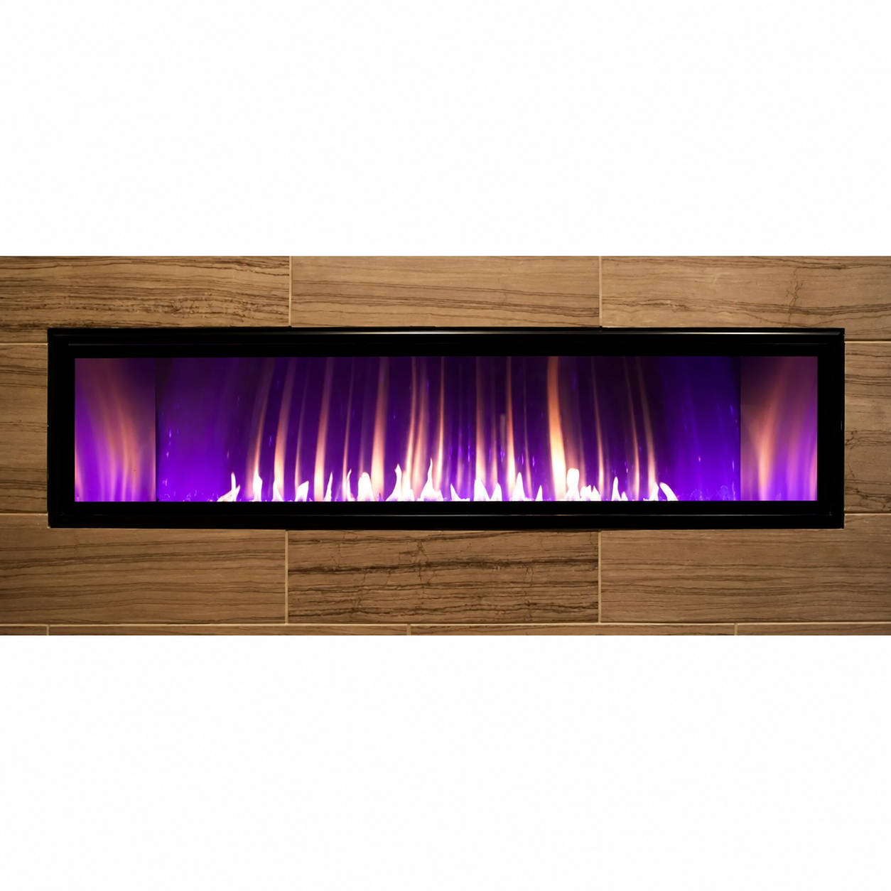 Empire Boulevard 60" Linear Vent Free Contemporary Gas Fireplace With Thermostat Variable Remote Control