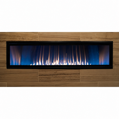Empire Boulevard 60" Linear Vent Free Contemporary Gas Fireplace With Thermostat Variable Remote Control