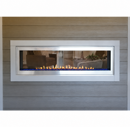 Empire Boulevard 60" Linear Vent Free Contemporary See Through Gas Fireplace