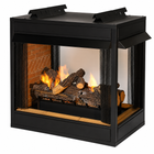 Empire Breckenridge Peninsula 36" Multi-Sided Ventless Premium Firebox with Banded Brick Liner