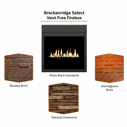 Empire Breckenridge Select 32" Vent Free Firebox with Flush Front