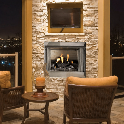 Empire Carol Rose 36" Stainless Steel Flush Front Premium Outdoor Firebox