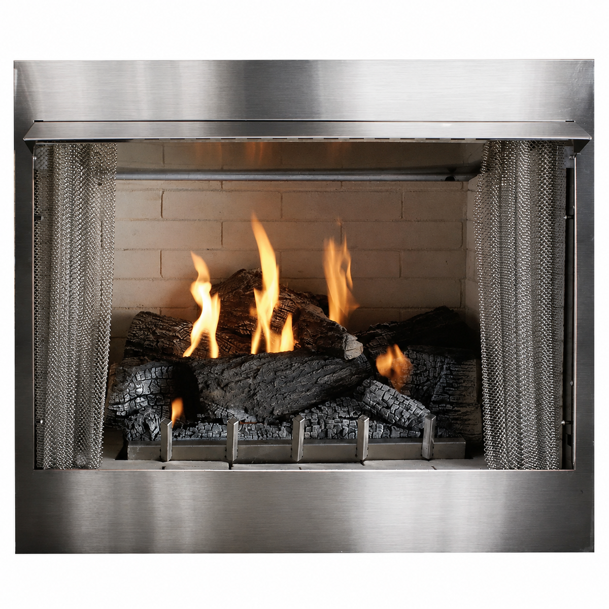 Empire Carol Rose 42" Stainless Steel Flush Front Premium Outdoor Firebox
