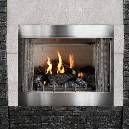 Empire Carol Rose 42" Stainless Steel Flush Front Premium Outdoor Firebox