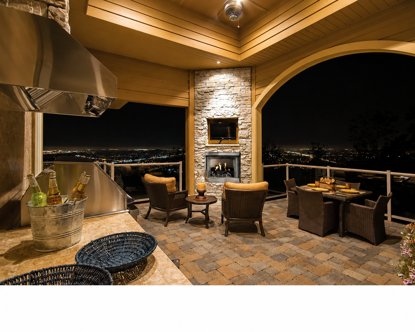 Empire Carol Rose 42" Stainless Steel Flush Front Premium Outdoor Firebox