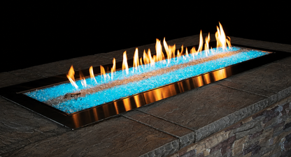 Empire Carol Rose Coastal 48" Stainless Steel Outdoor Linear Gas Fire Pit