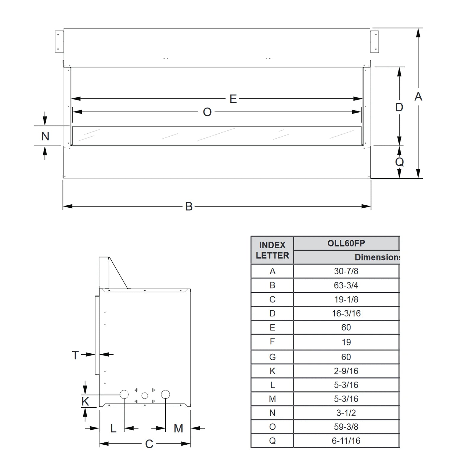 Empire Carol Rose OLL60FP 60" Stainless Steel Outdoor Linear Gas Fireplace