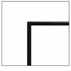 Empire DF461LBL Matte Black Beveled Adjustable Trim for Loft DVL46 Direct Vent Fireplace