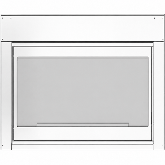 Empire DFED409SS 40" Stainless Steel Frame for Rushmore DVCT40 See-Through Direct Vent Fireplace