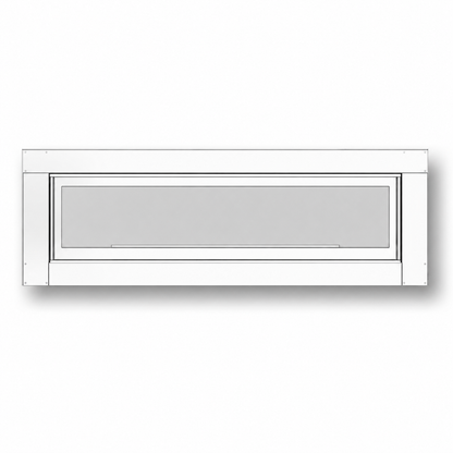 Empire DFED489SS 48" Stainless Steel Exterior Frame for Boulevard DVLL48 Direct Vent See-Through Fireplace