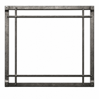 Empire DFF36CBL 36" Black Rectangle Forged Iron Inset for Rushmore DVCT36 Direct Vent Fireplace