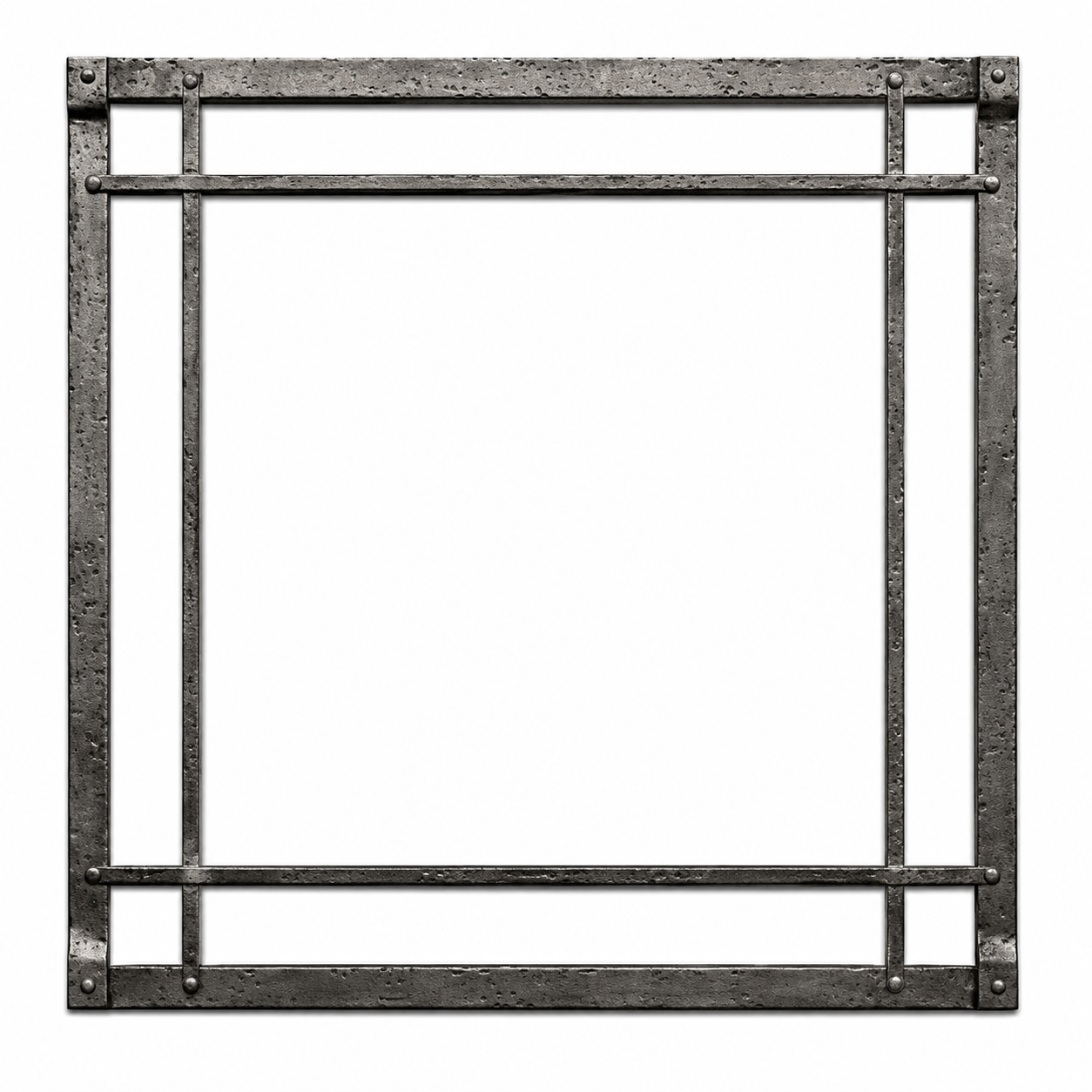 Empire DFF36FBZT 36" Oil-Rubbed Bronze Rectangle Forged Iron Inset for Rushmore DVCT36 Direct Vent Fireplace