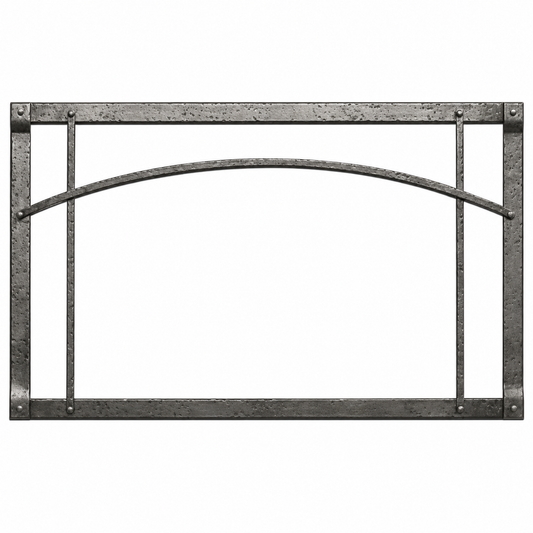 Empire DFF50RPD 50" Distressed Pewter Arch Forged Iron Inset for Rushmore DVCT50 Direct Vent Fireplace
