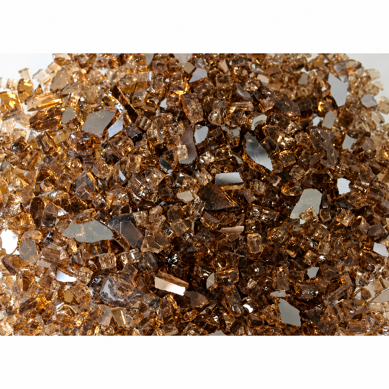 Empire DG1BCR Copper Reflective Decorative Crushed Glass Media (1 Sq. Ft.)