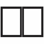 Empire DVDB3CBL Black Rectangle Door Set for 42" Fireplace