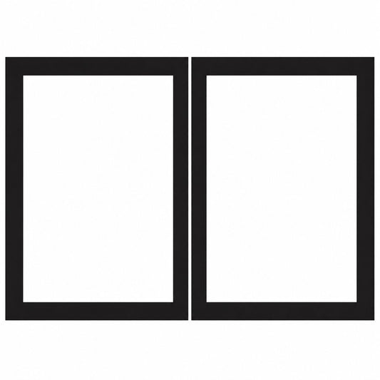 Empire DVDB48CBL Black Rectangle Door Set for 48" Tahoe Direct Vent Fireplace