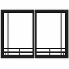 Empire DVDB4MBL Black Mission Rectangle Door Set for 48" Tahoe Deluxe Fireplace