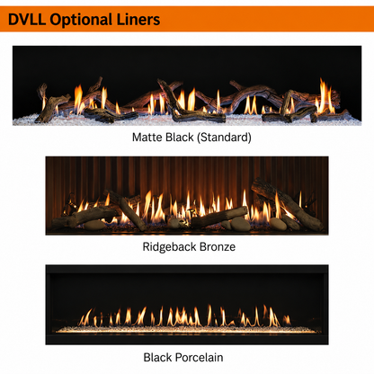 Empire DVLL48 Boulevard 48" Direct Vent Linear Gas Fireplace with Multi Function Remote