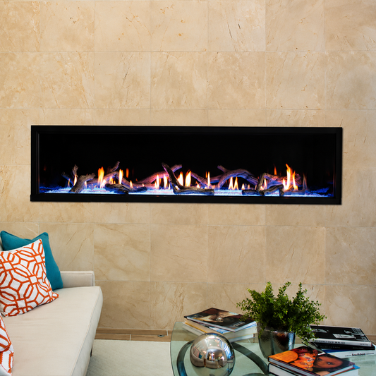 Empire DVLL72 Boulevard 72" Direct Vent Linear Gas Fireplace with Multi Function Remote