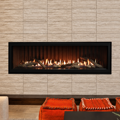Empire DVLL72 Boulevard 72" Direct Vent Linear Gas Fireplace with Multi Function Remote