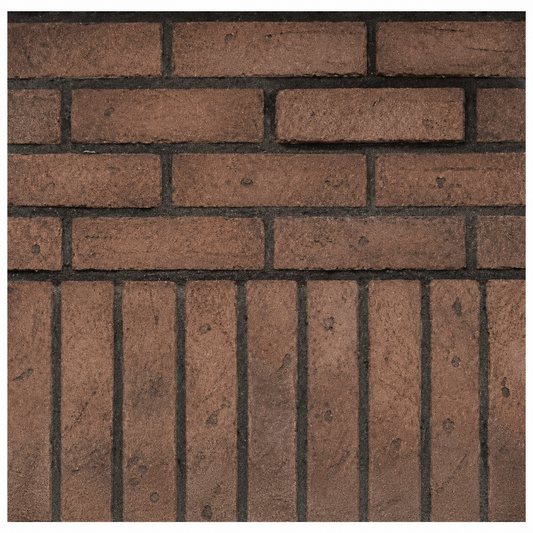 Empire DVP36PRB Rustic Brick Liner With Soldier Course for 36" Tahoe Clean Face Direct Vent Peninsula Fireplace