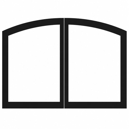 Empire DVRB4CBL Black Arch Door Set for 48" Tahoe Deluxe Fireplace
