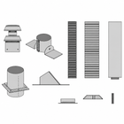 Empire DVVK4FV 4" x 6 5/8" DV Vertical Vent Kit