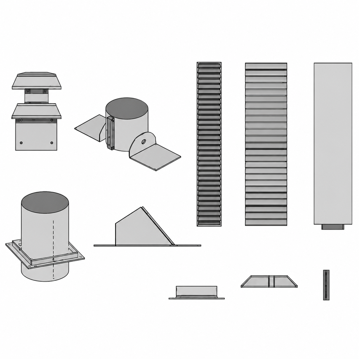 Empire DVVK4FV 4" x 6 5/8" DV Vertical Vent Kit