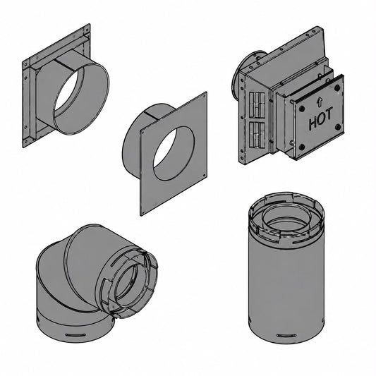 Empire DVVK5TP Top Vent Kit for Direct Vent Fireplace