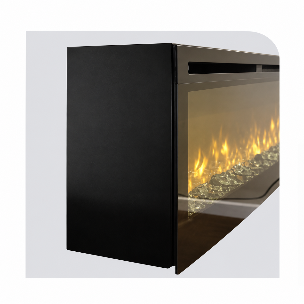 Empire EBL74TK Wall Mount Surround for 74" Nexfire Contemporary Linear Electric Fireplace
