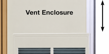 Empire FVE34DB 34" Vent Enclosure for FAW40 Vented Counterflow Wall Furnace