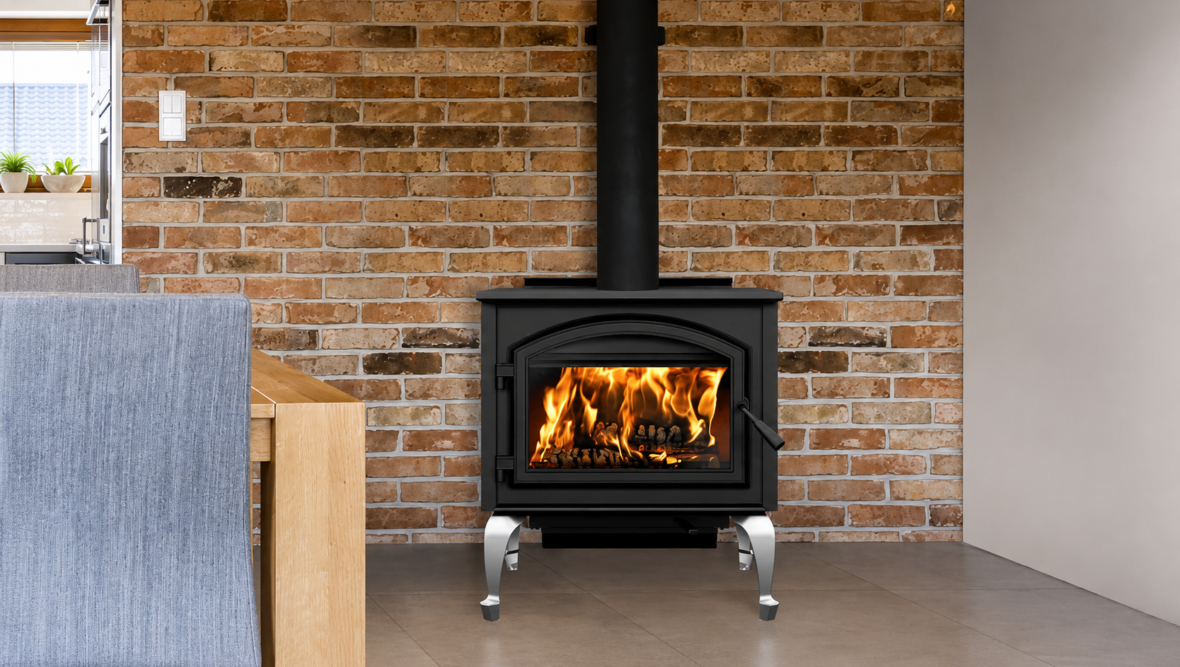 Empire Gateway 3500 EPA Certified 28" Freestanding Wood Stove WB35FS (Tax Credit Qualified)