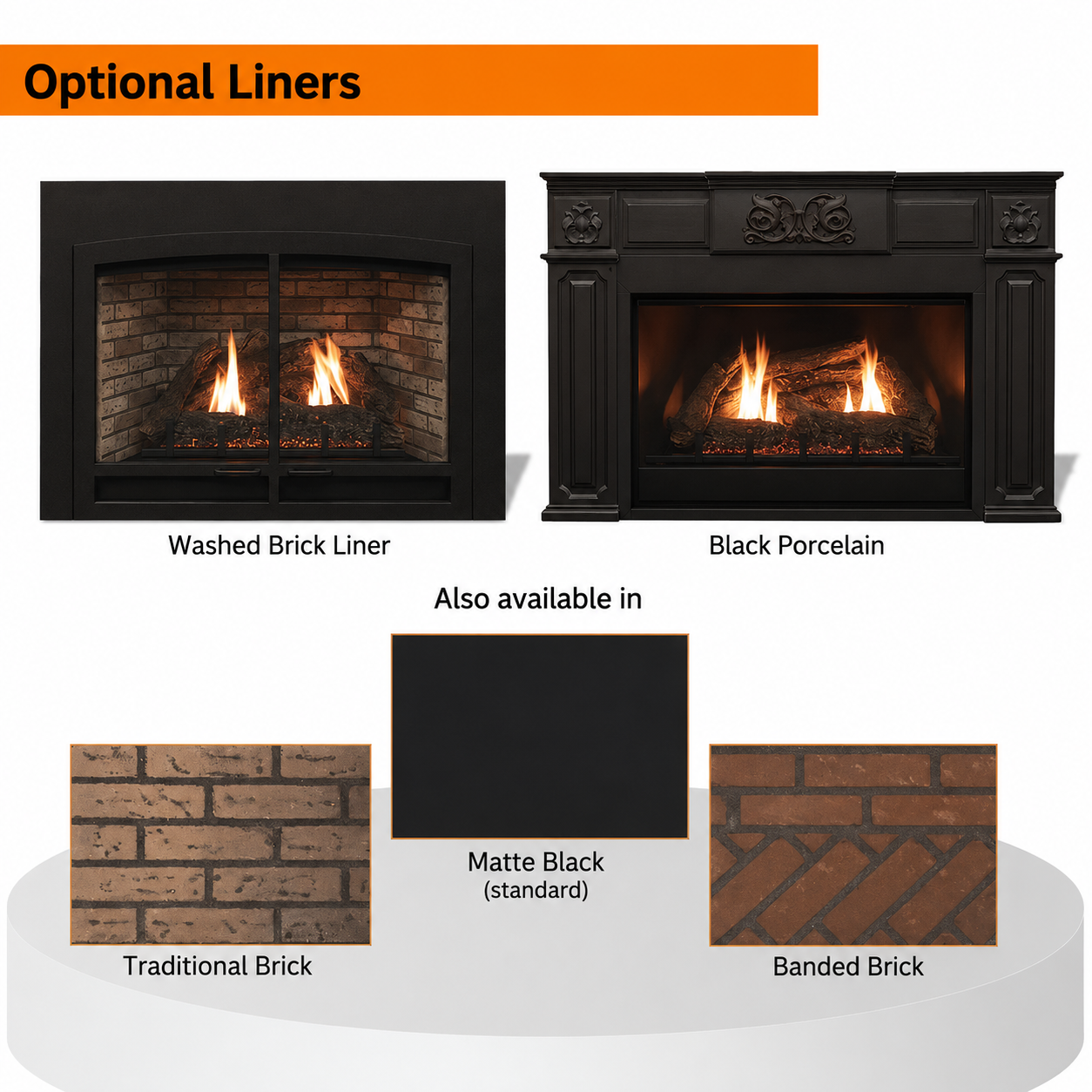Empire Innsbrook 20" Small Direct Vent Clean Face Gas Fireplace Insert
