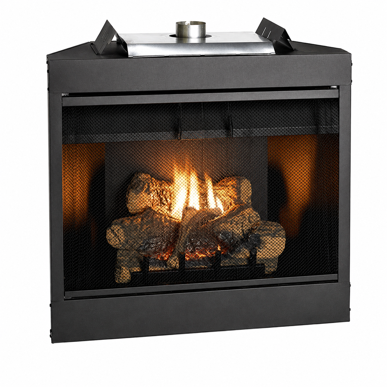 Empire Keystone Deluxe 34" B-Vent Gas Fireplace with Log Set