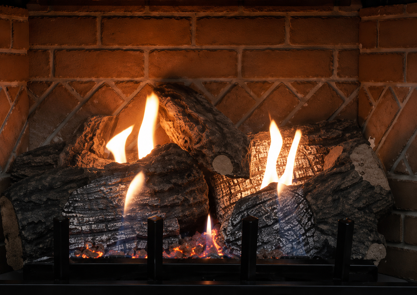 Empire LS18CR Refractory Log Set for Innsbrook Vent Free Medium Fireplace Insert
