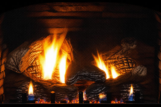 Empire LS30EF 30" 5 Pieces Ceramic Fiber Log Set for Vail Vent Free Premium Fireplace