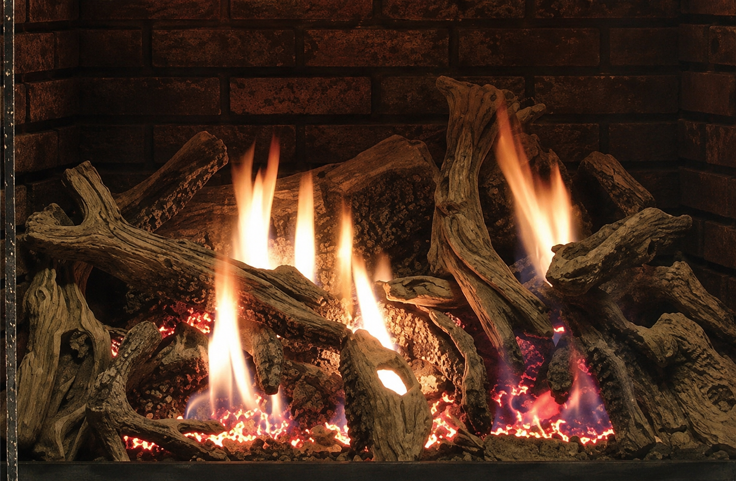 Empire LS36DINF Driftwood Ceramic Fiber Log Set for Rushmore DVCT36 Direct Vent Fireplace