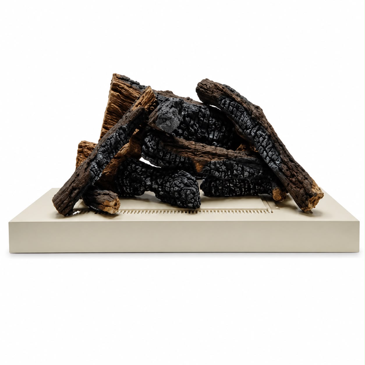 Empire LS42FF 6-Piece Ceramic Fiber Log Set for 42" Tahoe Clean Face Traditional Fireplace