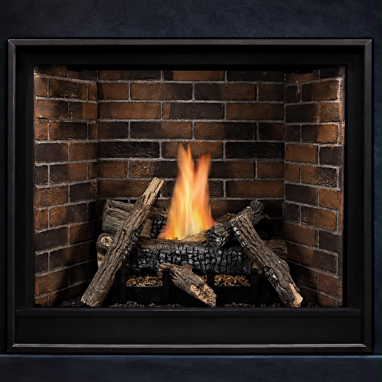 Empire LS42FF 6-Piece Ceramic Fiber Log Set for 42" Tahoe Clean Face Traditional Fireplace