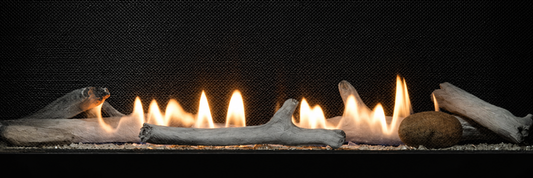 Empire LS60SHF 22 Pieces Ceramic Fiber Driftwood Log With Rock Set
