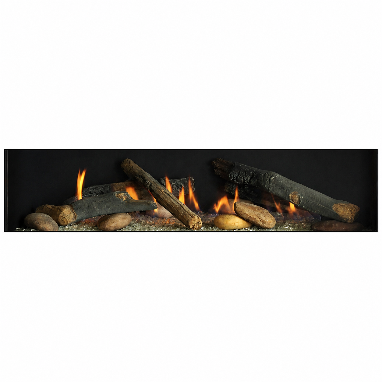 Empire  LSM1THF 7 Pieces Rustic Log Set for Boulevard Direct Vent Linear Fireplace