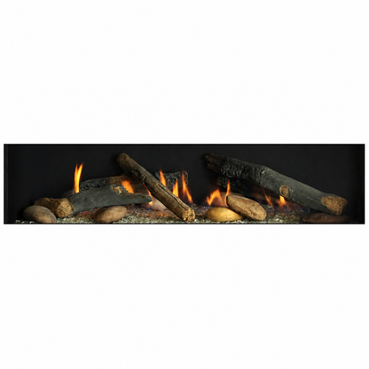 Empire  LSM1THF 7 Pieces Rustic Log Set for Boulevard Direct Vent Linear Fireplace