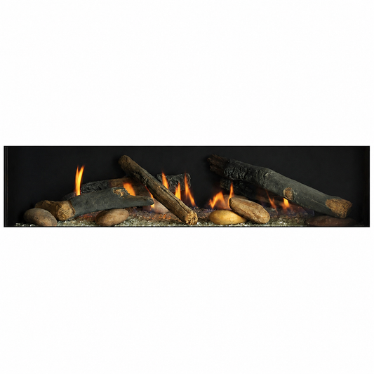 Empire  LSM1THF 7 Pieces Rustic Log Set for Boulevard Direct Vent Linear Fireplace