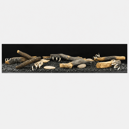Empire  LSM1THF 7 Pieces Rustic Log Set for Boulevard Direct Vent Linear Fireplace
