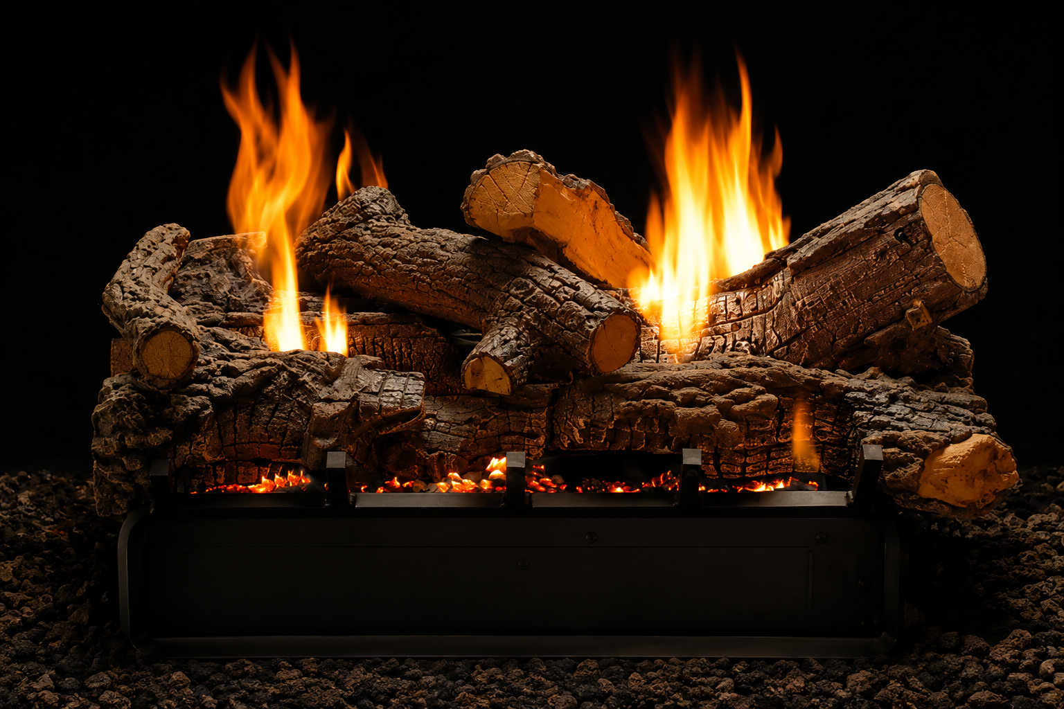 Empire LSU24RR 24" Rock Creek Multi Sided Refractory Vent-Free Log Set