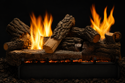 Empire LSU24RR 24" Rock Creek Multi Sided Refractory Vent-Free Log Set