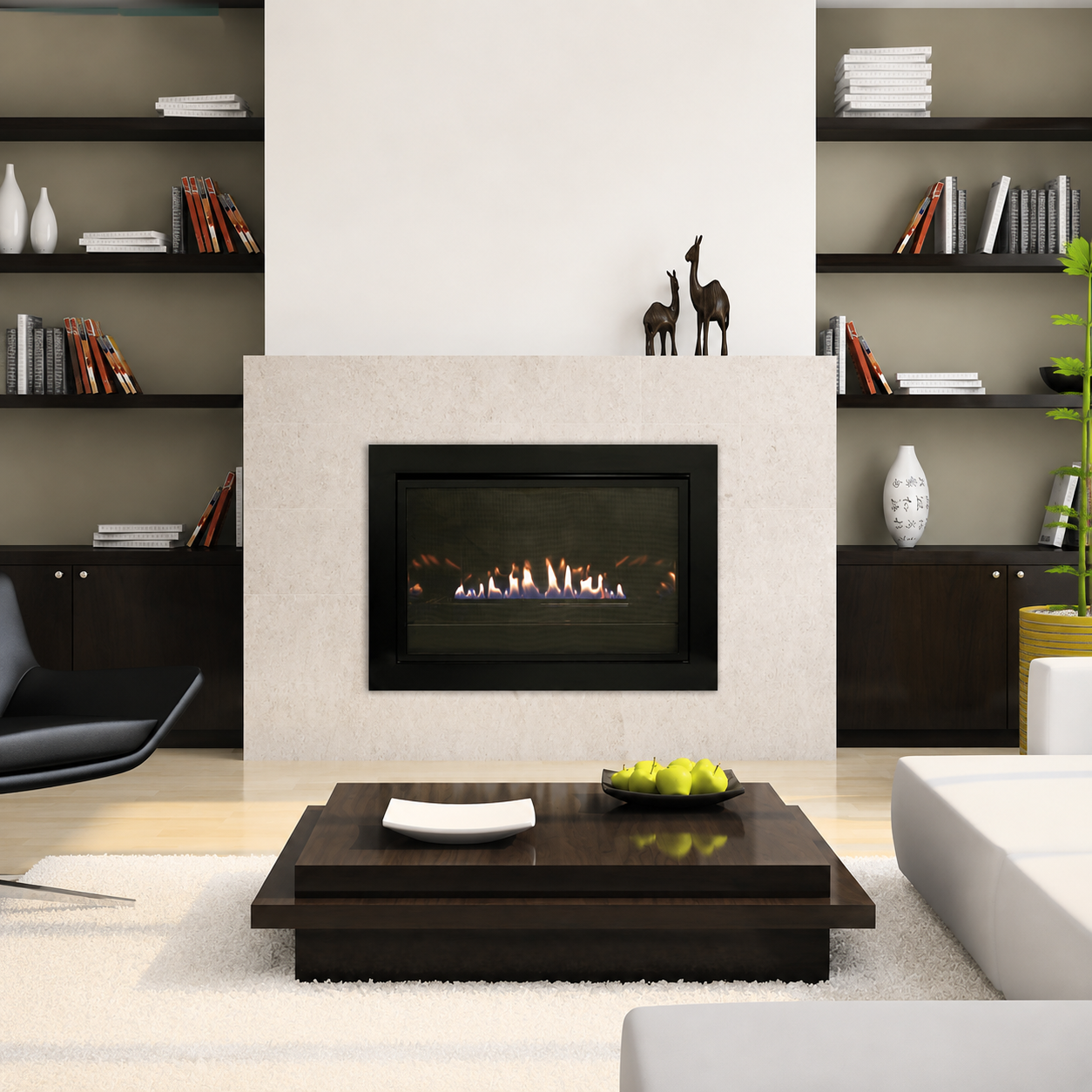 Empire Loft 27" 10,000 BTU Vent Free Small Gas Fireplace Insert with Burner