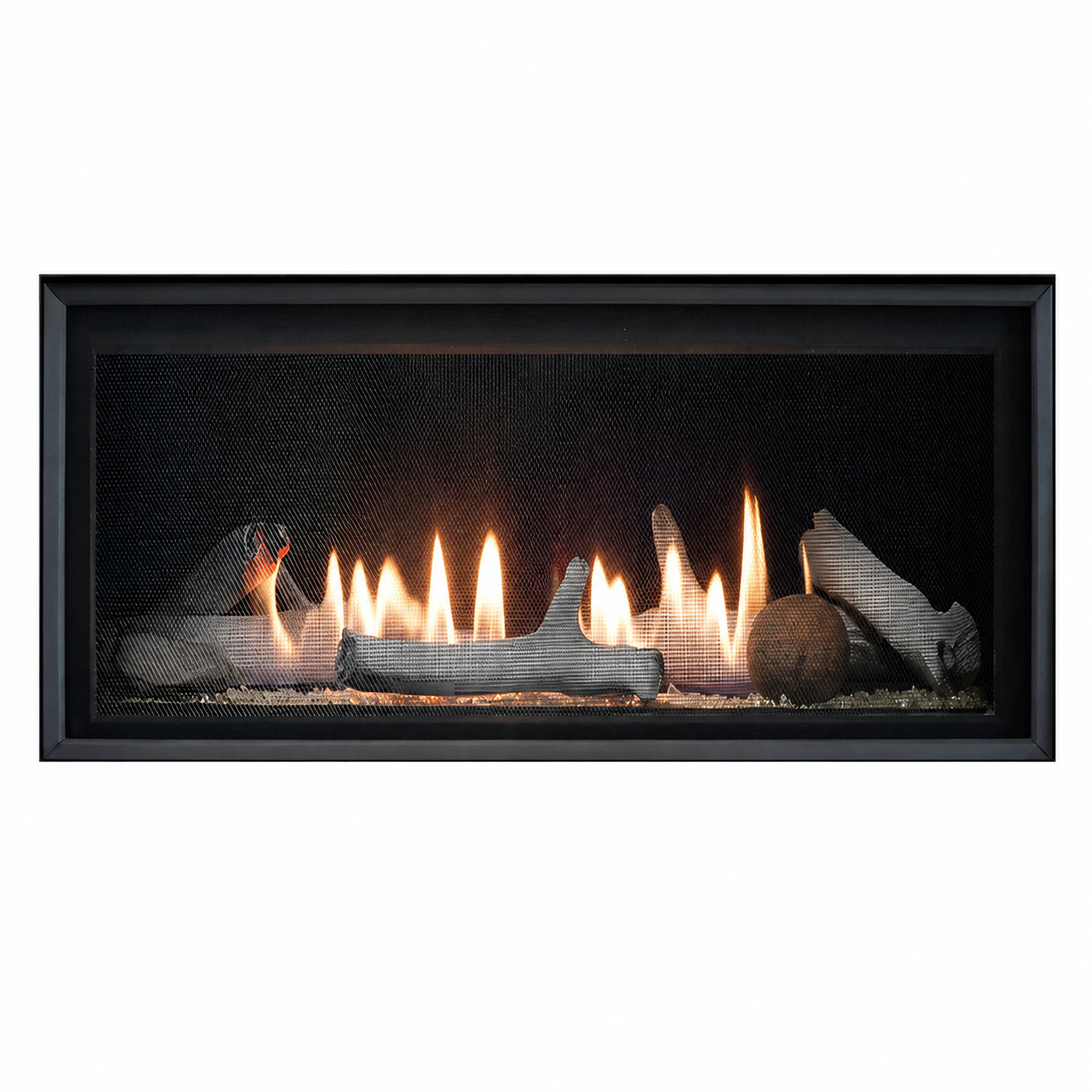 Empire Loft 36" Linear Direct Vent Gas Fireplace With On/Off Switch and Crushed Glass